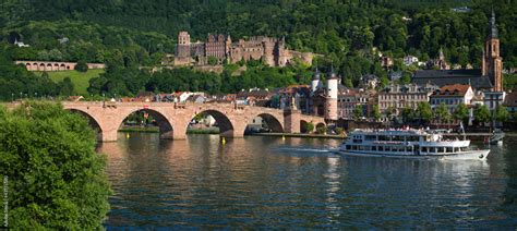 Schifffahrt Auf Dem Neckar Stock Foto Adobe Stock