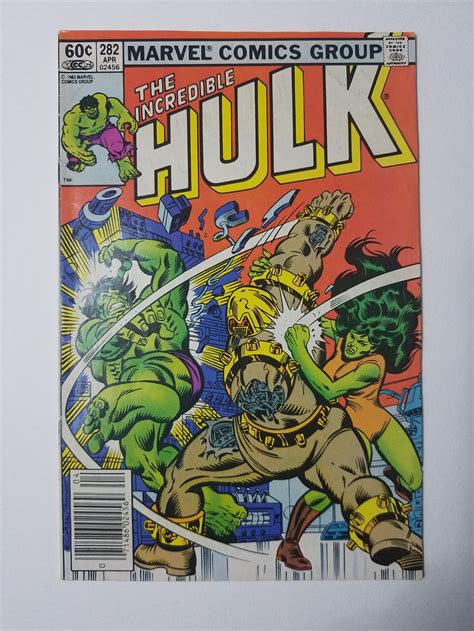 1983 The Incredible Hulk 282 1st TEAM UP Hulk She Hulk HipComic