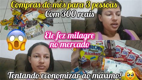 FAZENDO MILAGRE NO MERCADO 300 REAIS COMPRAS DO MÊS DE OUTUBRO PARA