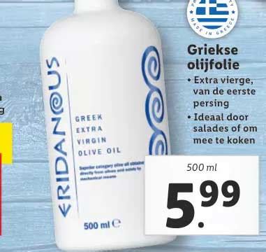 Eridanous Griekse Olijfolie Ml Aanbieding Bij Lidl Folders Nl