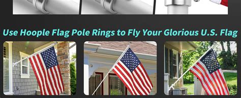 Amazon Hoople Flag Pole Rings Inch Pc Aluminum Alloy Flag