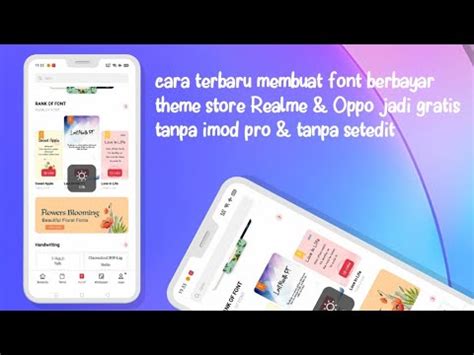 Cara Buat Font Berbayar Di Realme Jadi Gratis Pake Cara Baru YouTube