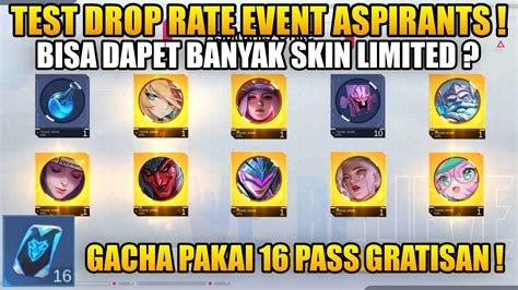 Test Drop Rate Skin Limited Event Aspirant Ronde Apakah Bisa