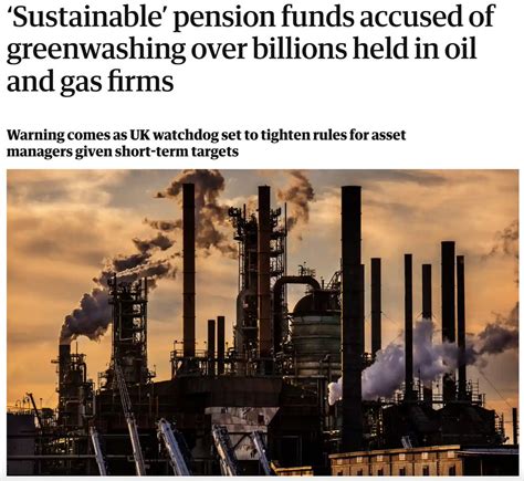 Platform On Twitter 🚨 Over 160 So Called ‘green Pension Funds Are