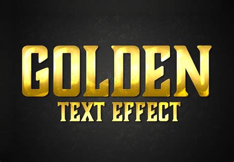 Gold Metallic Font Psd High Quality Free Psd Templates For Download