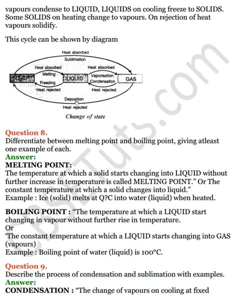 Selina Concise Physics Class 8 ICSE Solutions Chapter 1 Matter CBSE