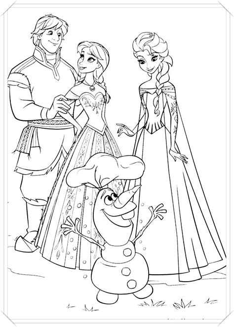 Dibujo Colorear Frozen 15 Dibujos De Colorear