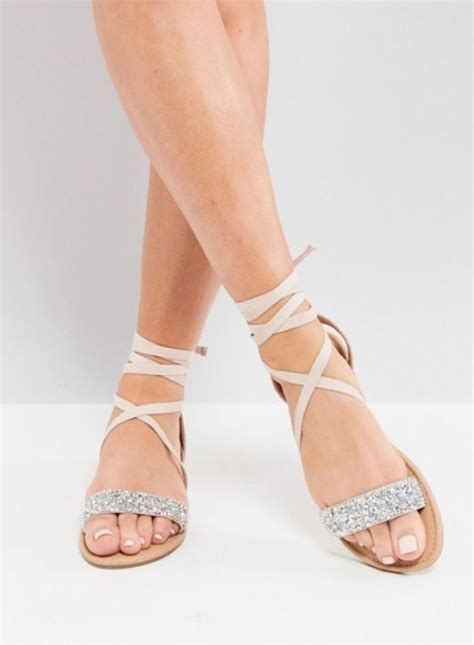 Wedding Sandals Embellished Flats Bride Sandals Beach Wedding Shoes