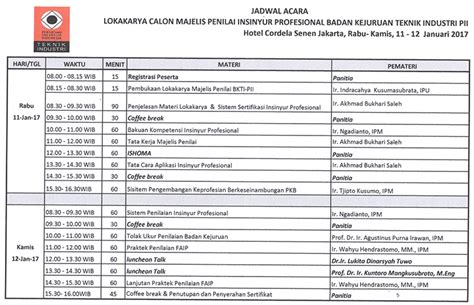 Detail Contoh Rundown Acara Seminar Koleksi Nomer