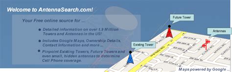 Find the nearest Cell tower or radio antenna near your house. Pretty cool site! | Cell phone ...