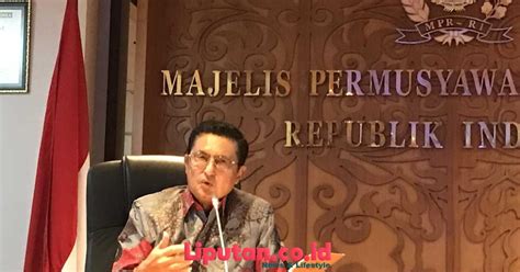 Lewat Mosi Tak Percaya Fadel Muhammad Dicopot Dari Wakil Ketua Mpr Ri