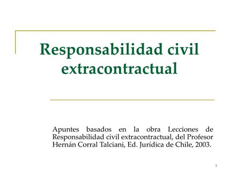 Ppt Responsabilidad Civil Extracontractual Powerpoint Presentation