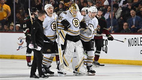 Ullmark leaves Bruins game with lower-body injury | NHL.com