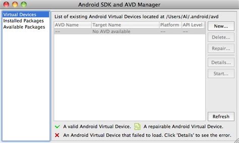 Android Eclipse How To Create A New Android Virtual Device AVD