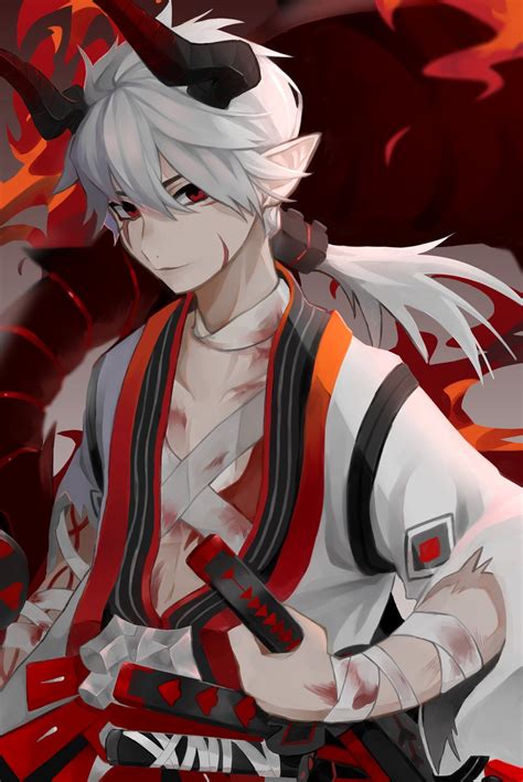 Onmyoji Anime Character Design Anime Warrior Anime Demon Boy