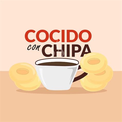 Cocido Con Chipa Vector Premium