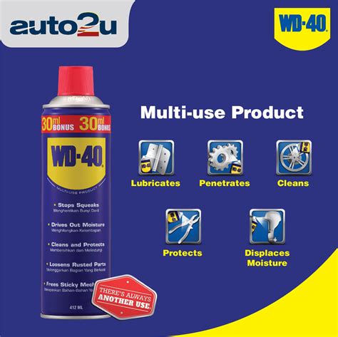 Wd 40 Multi Use Product Multi Purpose Lubricant 412ml Auto2u