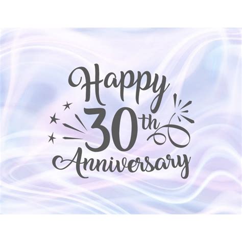 Happy Th Anniversary Svg Files For Cricut Pearl Wedding Thirties