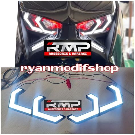 Jual LAMPU LAZY HEXA FRAME YAMAHA XMAX NEW LAZY HEXAGON XMAX NEW