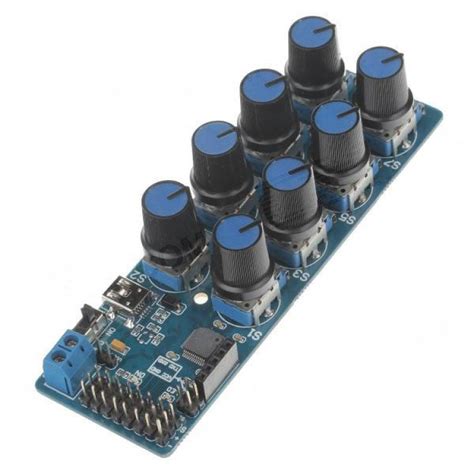 8 CH Servo Motor Control Driver Board For Arduino PSC 8 Blue Works