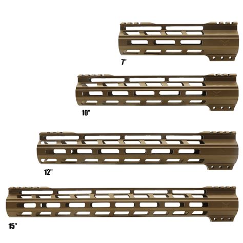 Cerakote Burnt Bronze Ar M Lok Handguard Super Slim Free Float