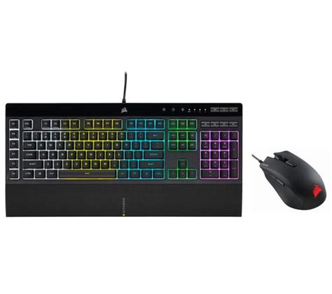 Corsair K55 RGB Pro Harpoon RGB Pro Czarny Zestaw Mysz I Klawiatura