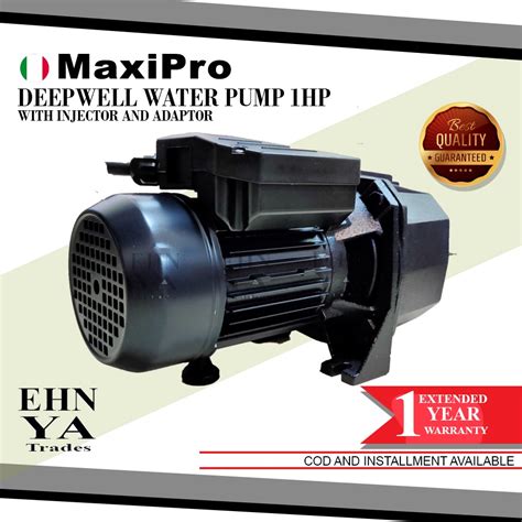 MAXIPRO Deep Well Water Pump 1HP With Injector And Adapter Packer Type