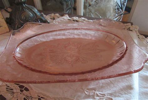 Jeanette Glass Adam Model Pink Depression Glass Etsy