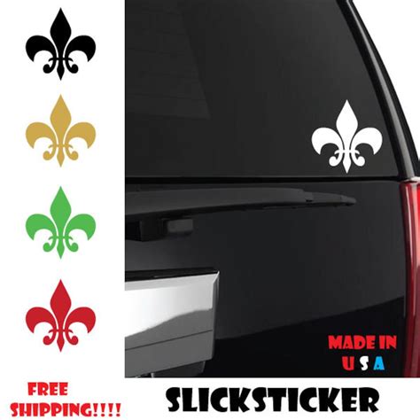 Fleur De Lis Sticker Fleur De Lis Louisiana Car Sticker Fleur De Lis Decals Saints Decal