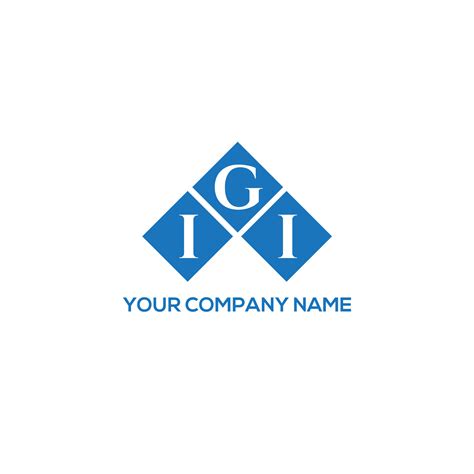 IGI letter logo design on WHITE background. IGI creative initials ...