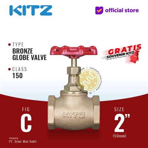 Promo Kitz Bronze Globe Valve Fig C A Mm Drat