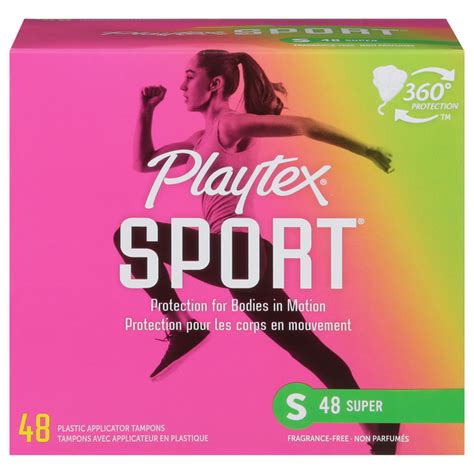 Save On Playtex Sport Plastic Applicator Tampons Super Unscented Order