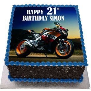 Motorbike Birthday Cake Flecks Cakes