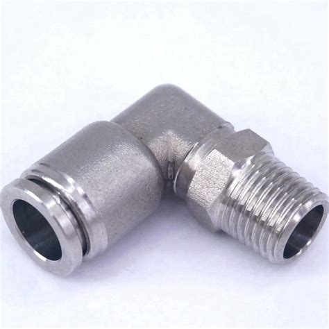 Tube Od Mm Bsp Stainless Steel Pneumatic Connector Male Elbow