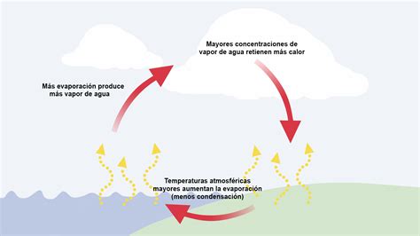 Vapor De Agua Subindo E Formando Nuvens