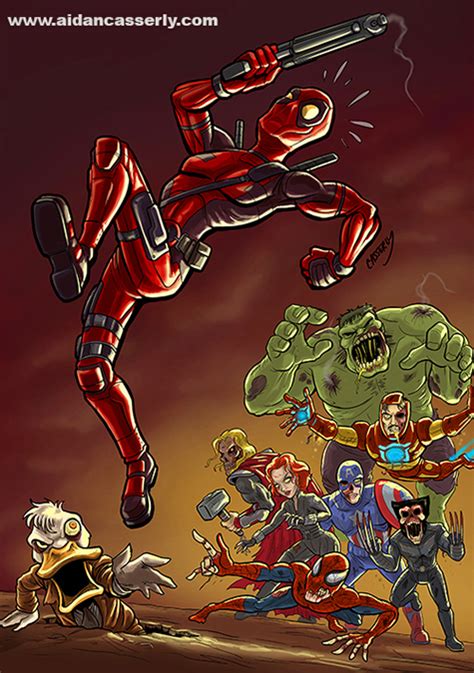 Deadpool Vs Marvel Zombies By Dadahyena On Deviantart