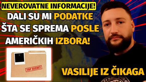 Vasilije Iz Ikaga Ljudi Sprema Se Kako Niko Nije Upozorio Narod Na