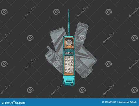 Telefone celular Evolução ilustração do vetor Ilustração de