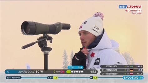 le replay de l individuel messieurs Biathlon IBU Cup Idre Vidéo