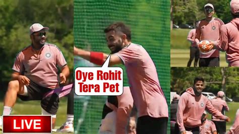 Virat Kohli And Rohit Sharma Fun In Practice Session In Pune For Ind Vs