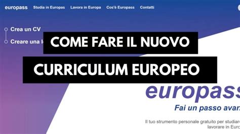 CV In Inglese Europeo Guida Ottimizzata Actualizado Gennaio 2025