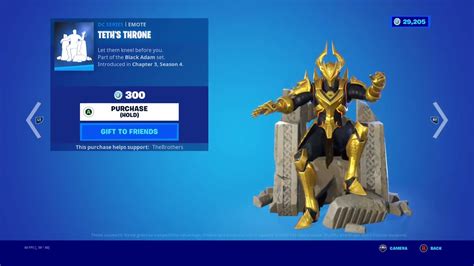 New Teth S Throne Emote Fortnite X Black Adam Youtube