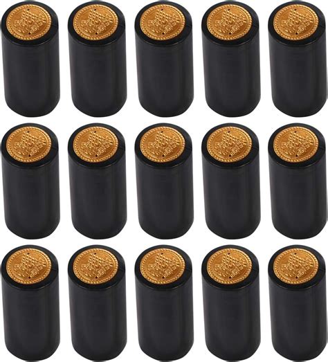 Amazon Toddmomy 100pcs PVC Heat Shrink Capsules Matte Black Wine