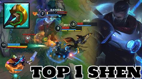 Wild Rift Shen Top 1 Shen Main Shen Gameplay Rank Season 7 YouTube