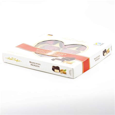 MAITRE TRUFFOUT 3.88oz MARZIPAN HEARTS BOX - European Food Express