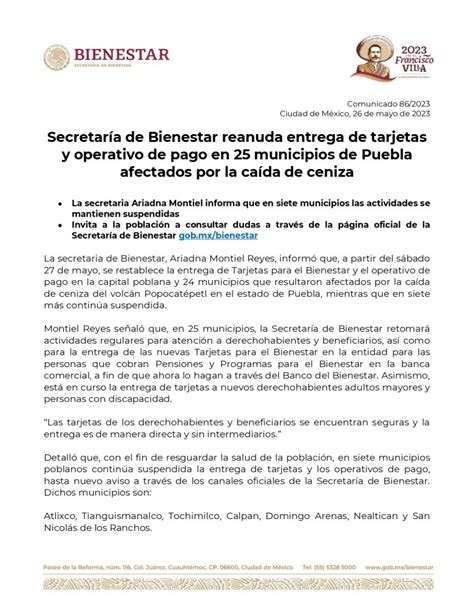 Delegaci N Programas Para El Bienestar Puebla Se Reanuda Tr Mites De