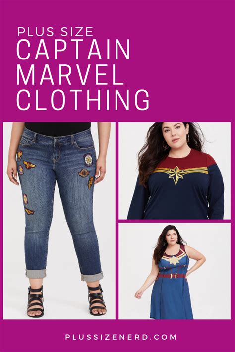 Plus Size Captain Marvel Clothes Plus Size Nerd Marvel Clothes