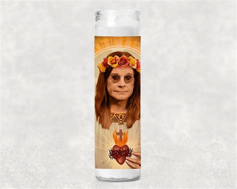 Ozzy Osbourne Saint Candle Ozzy Merch Music Legend Music Etsy