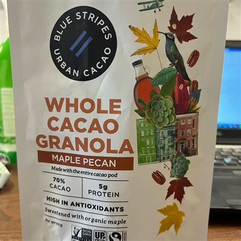 Blue Stripes Urban Cacao Whole Cacao Granola Maple Pecan Review Abillion