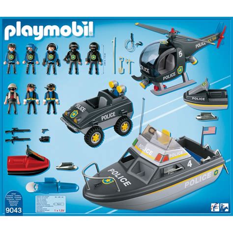 Playmobil 9043 Police Swat Vehicle Tactical Unit Super Set Smyths Toys Uk